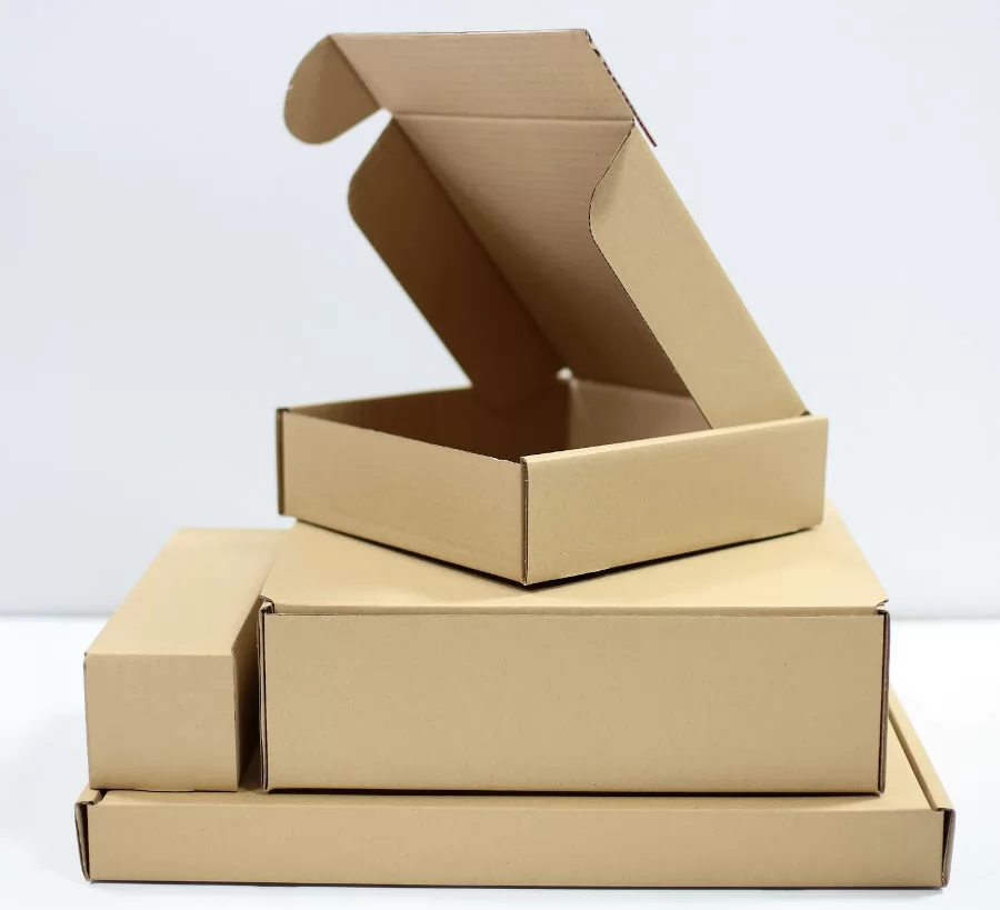 Custom-sized cardboard boxes